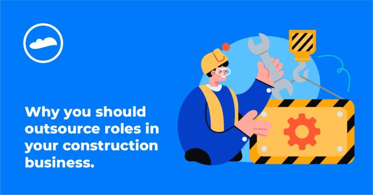 An illustration of man wearing a hard hat showing a machine with a cog and holding a spanner