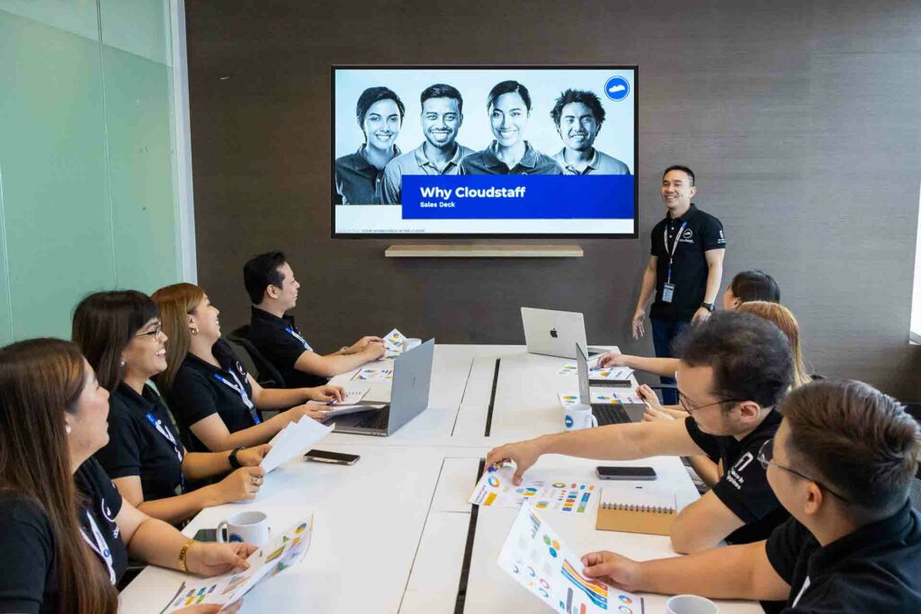 Cloudstaffers having a meeting 