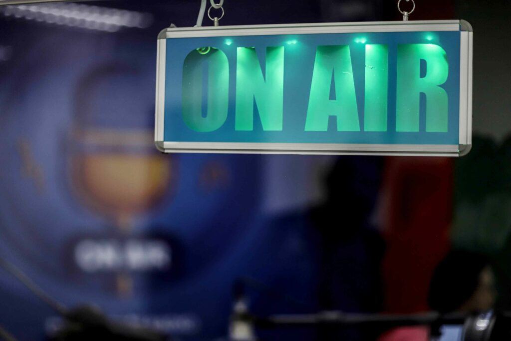 On Air signage