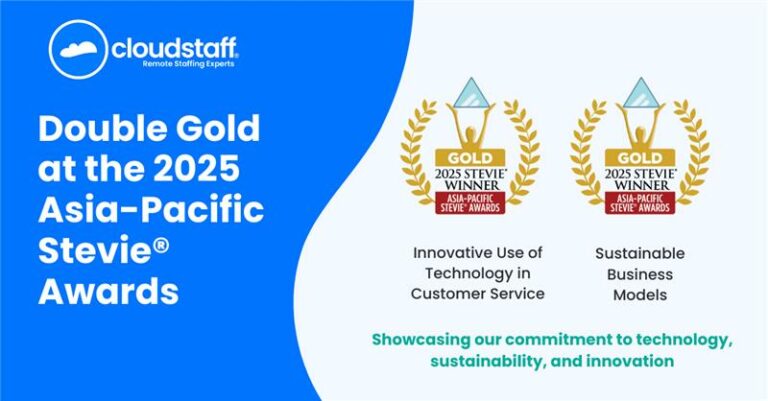 Cloudstaff Double Gold at the 2025 Asia-Pacific Stevie® Awards