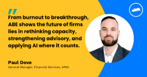 Paul Dove at Accounting and Business Expo 2026, discussing accounting talent shortage and finance team capacity in Australia