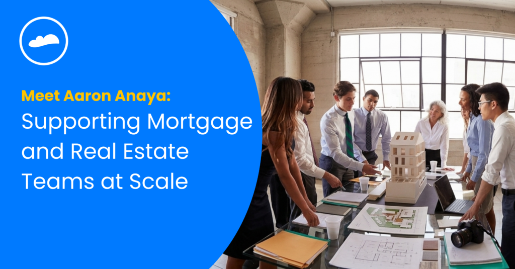 Aaron Anaya, Regional Sales Manager for Mortgage and Real Estate at Cloudstaff, discussing how operational support helps mortgage and real estate teams scale with clarity and consistency.