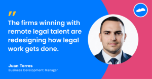 Executive thought leadership on remote and nearshore legal support for US law firms