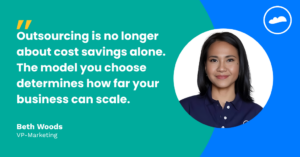 Cloudstaff VP-Marketing Beth Woods explains outsourced staffing models for growing businesses