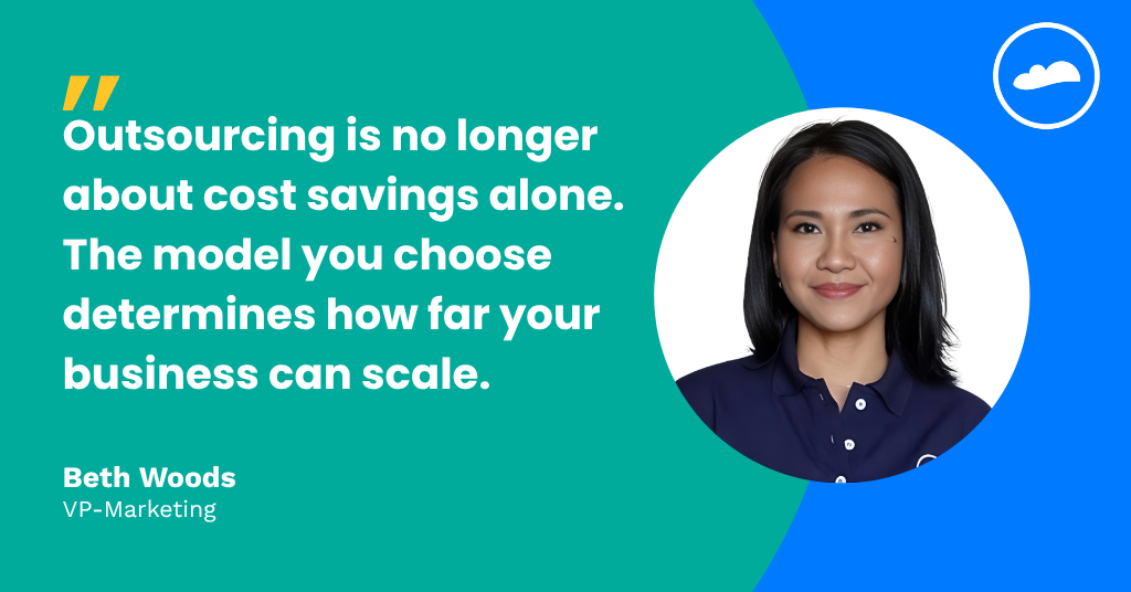 Cloudstaff VP-Marketing Beth Woods explains outsourced staffing models for growing businesses