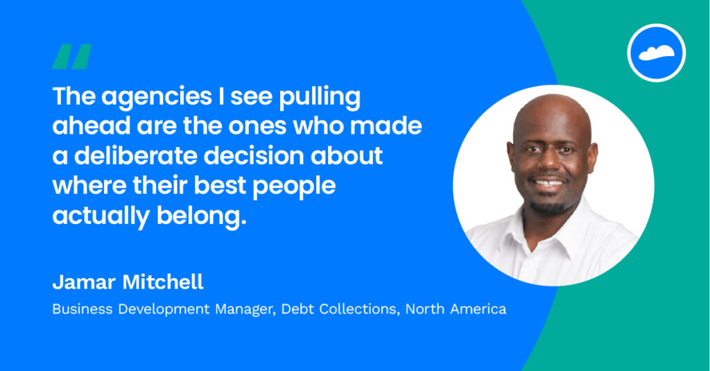 Jamar Mitchell, Cloudstaff Business Development Manager, on outsourcing strategy for debt collection agencies